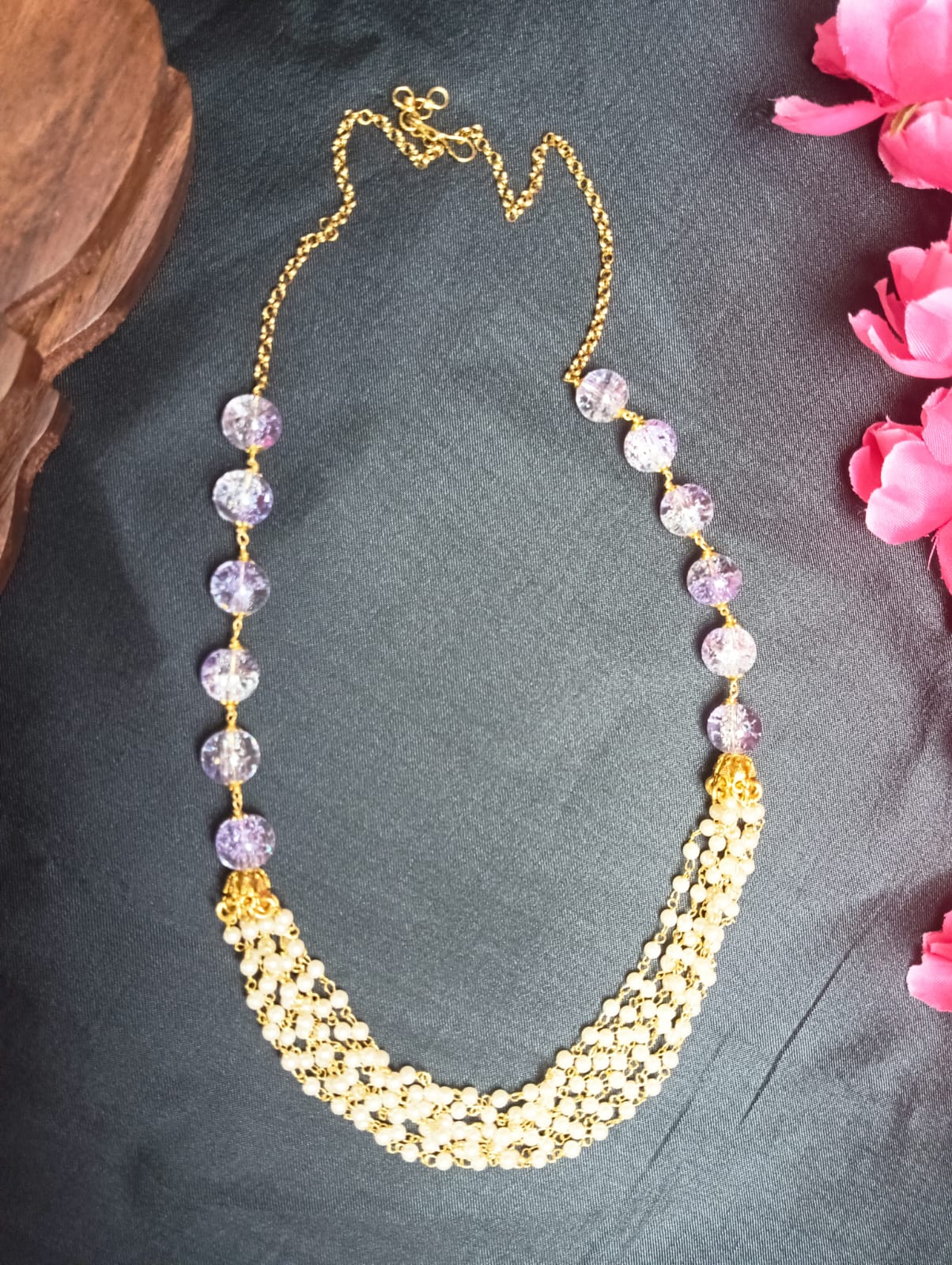 Royal Purple and Gold Symphony Necklace – Supermacchi Jewellery Collections