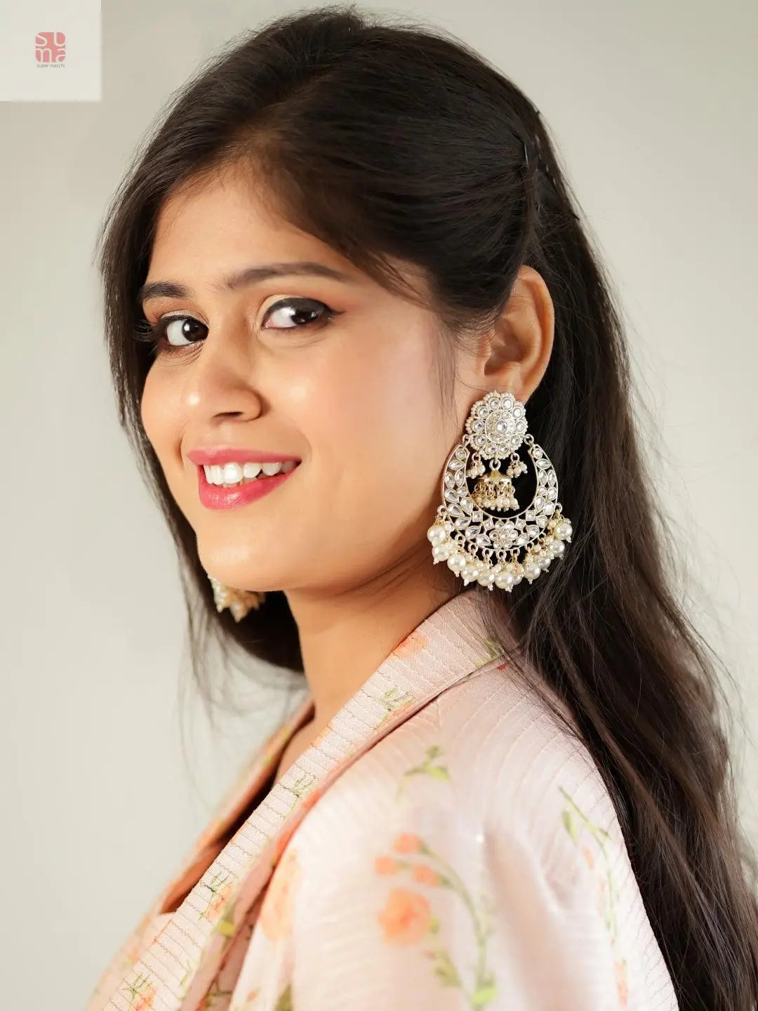 Centre Jumki Chandbali Earrings