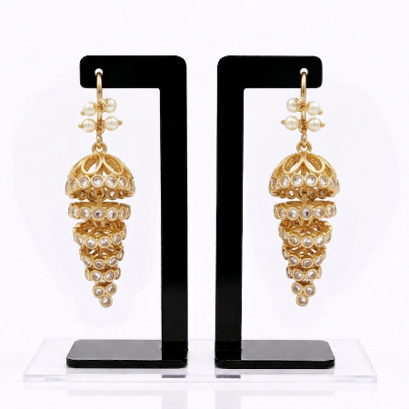 Designer Jhumkas Gold Replica for Women