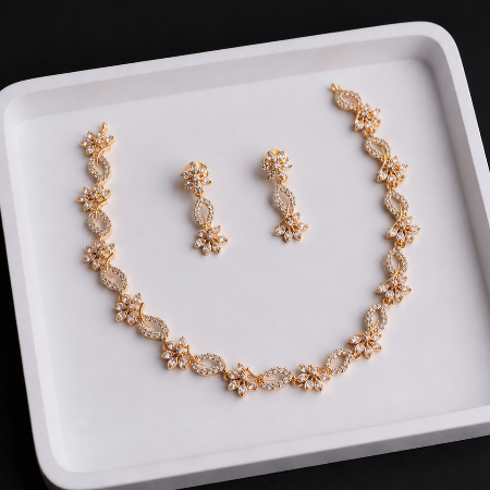 Elegant-Gold-Plated-Necklace-Set-Supermacchi AD