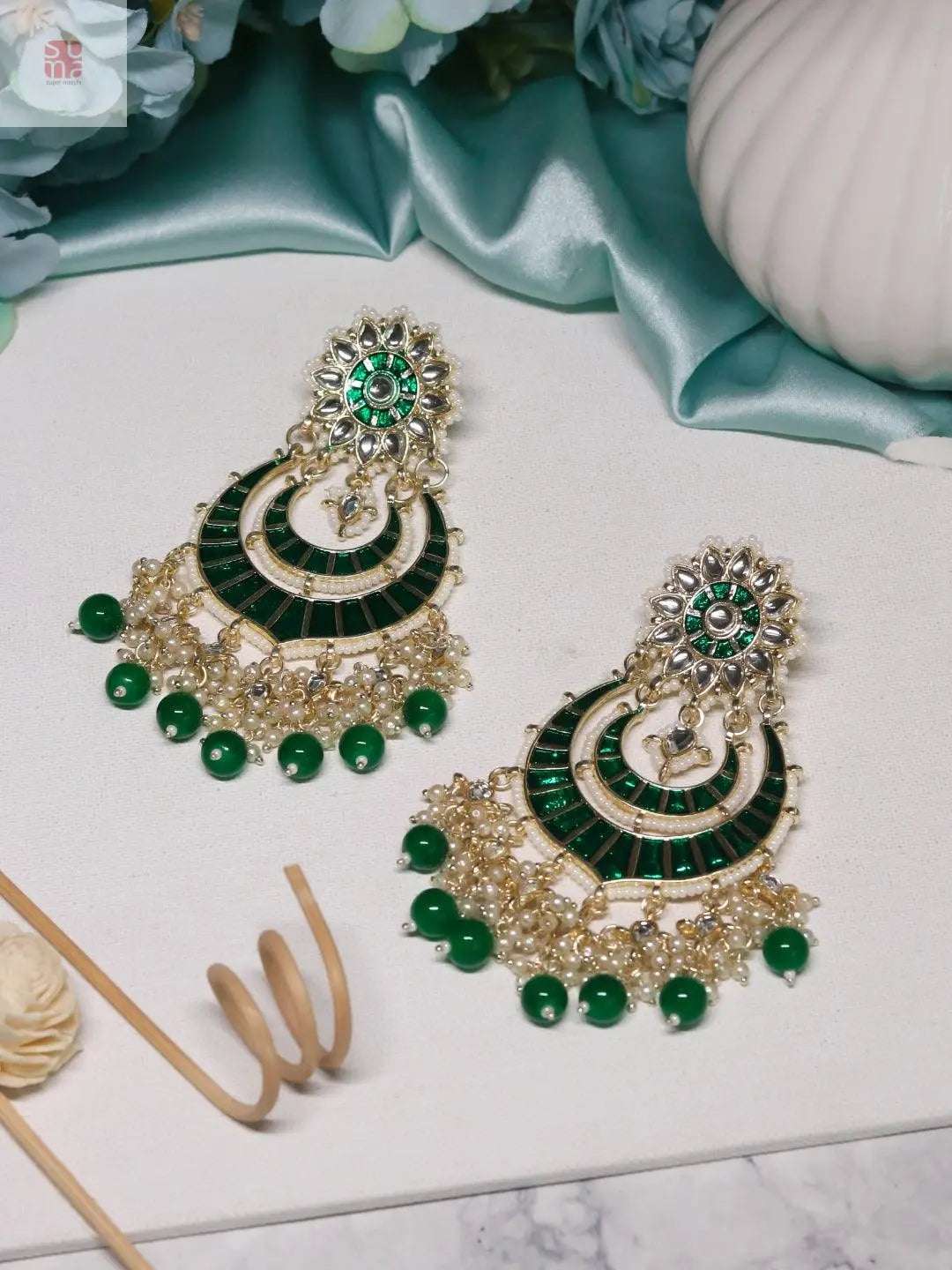 studded kundan ethnic beads