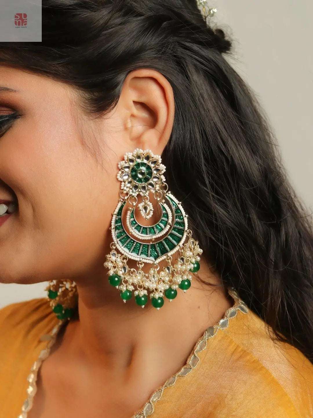 studded kundan ethnic beads