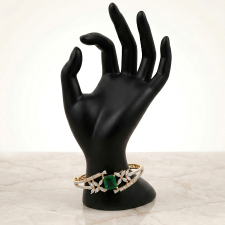 Emerald American Diamond Bracelet for Women