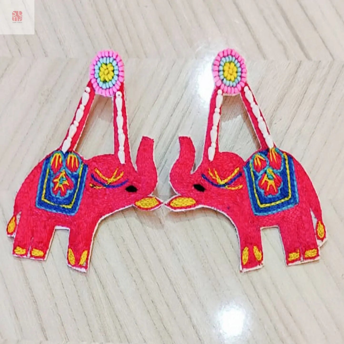 Haathi Highness - Elephant Beaded Earrings Supermacchi Jewellery Collections