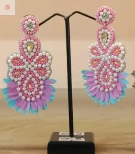 Pink Petal Pop Beaded Earrings Supermacchi Jewellery Collections