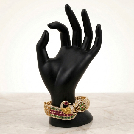 Peacock Design Jadau Bracelet for Women from Super Macchi