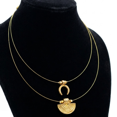 2 Layered Invisible Necklace for Women