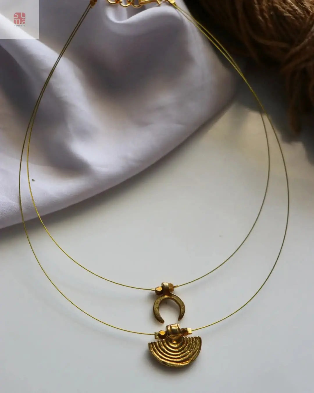2 Layered Invisible Necklace for Women – Minimal Statement Jewellery