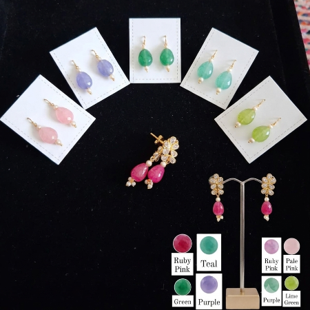 6 Colour Changeable Earrings for Women