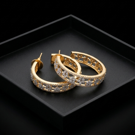 AD Earrings – Elegant American Diamond Earrings 