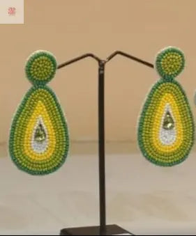 Avacado Inspired Funky Quirky Earrings Supermacchi Jewellery Collections