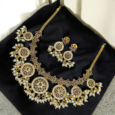 Bottu Mala with Guttapusalu Necklace Set