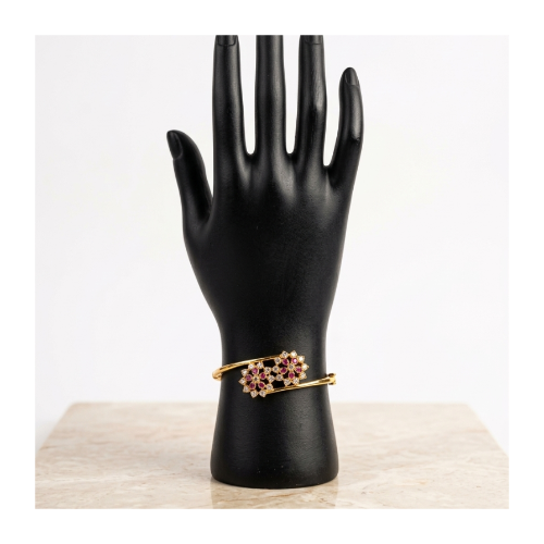 Flower Motifs Gold Look-Alike Bracelet