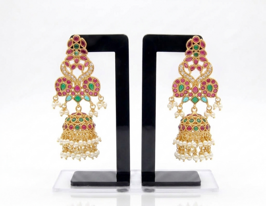 Jadau Jhumka Earrings