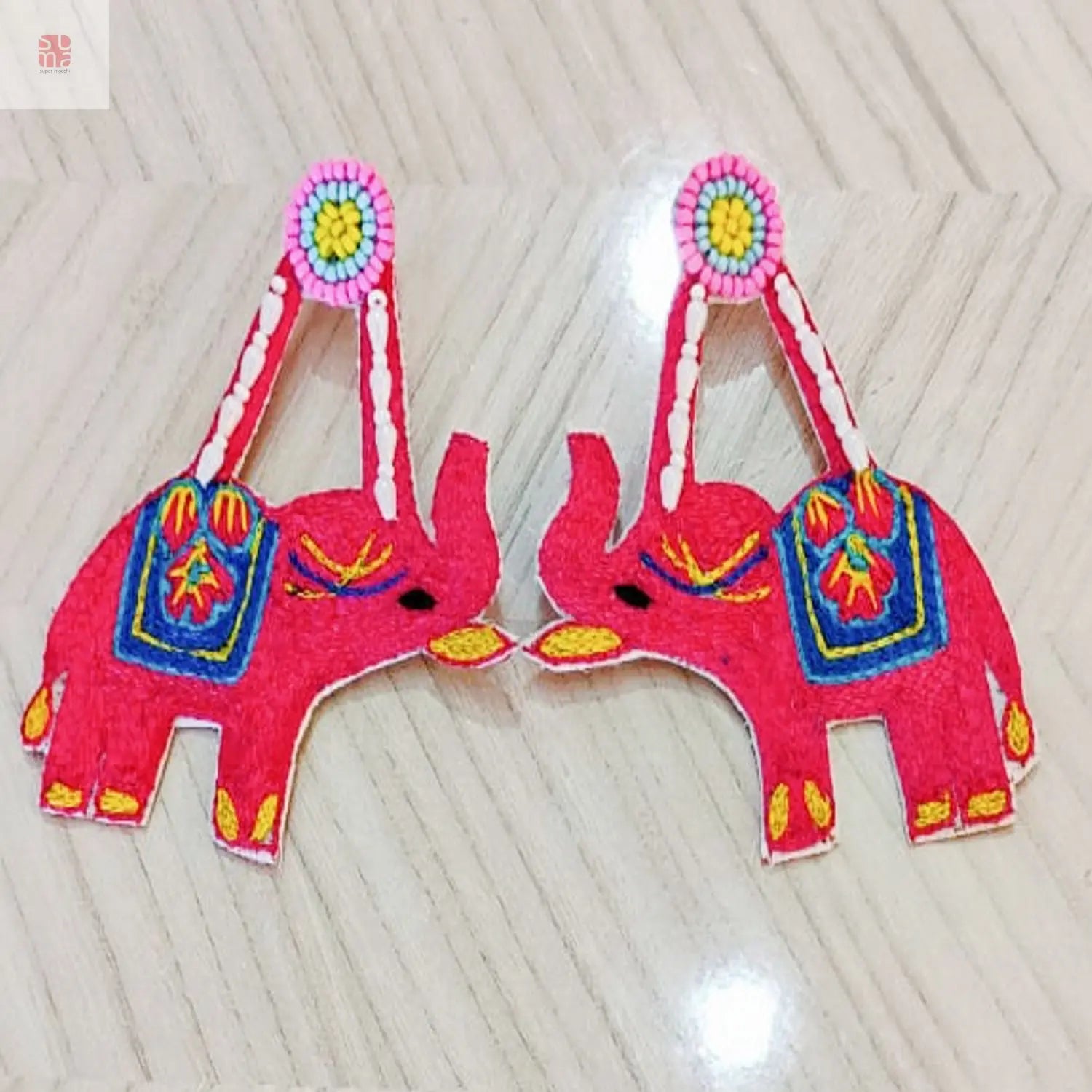 Haathi Highness - Elephant Beaded Earrings Supermacchi Jewellery Collections