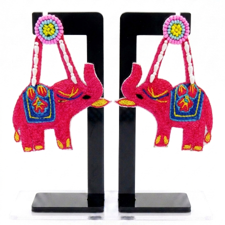 Haathi Highness - Elephant Beaded Earrings