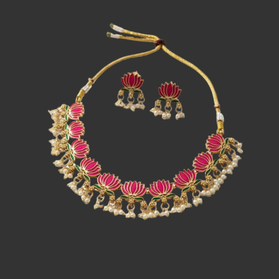 Lotus Choker Necklace
