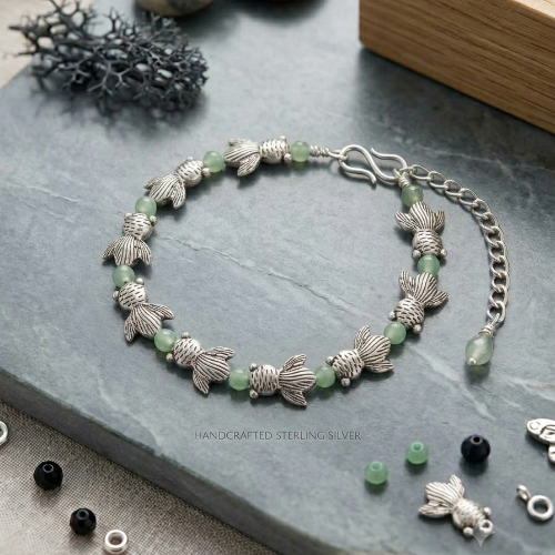 Owl Shape Silver-Plated Chain Bracelet for Women