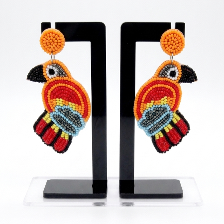 Parrot Beaded Earrings - Funky & Quirky Earrings