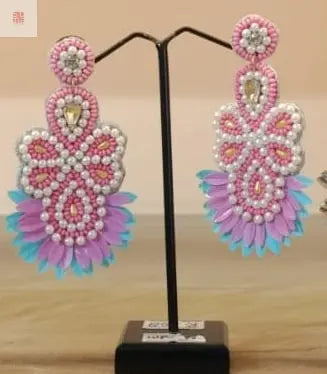 Pink Petal Pop Beaded Earrings Supermacchi Jewellery Collections