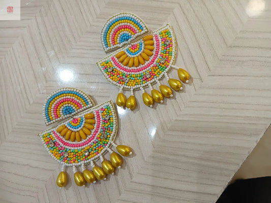 🌈 Rainbow Drop Beaded Earring Supermacchi Jewellery Collections