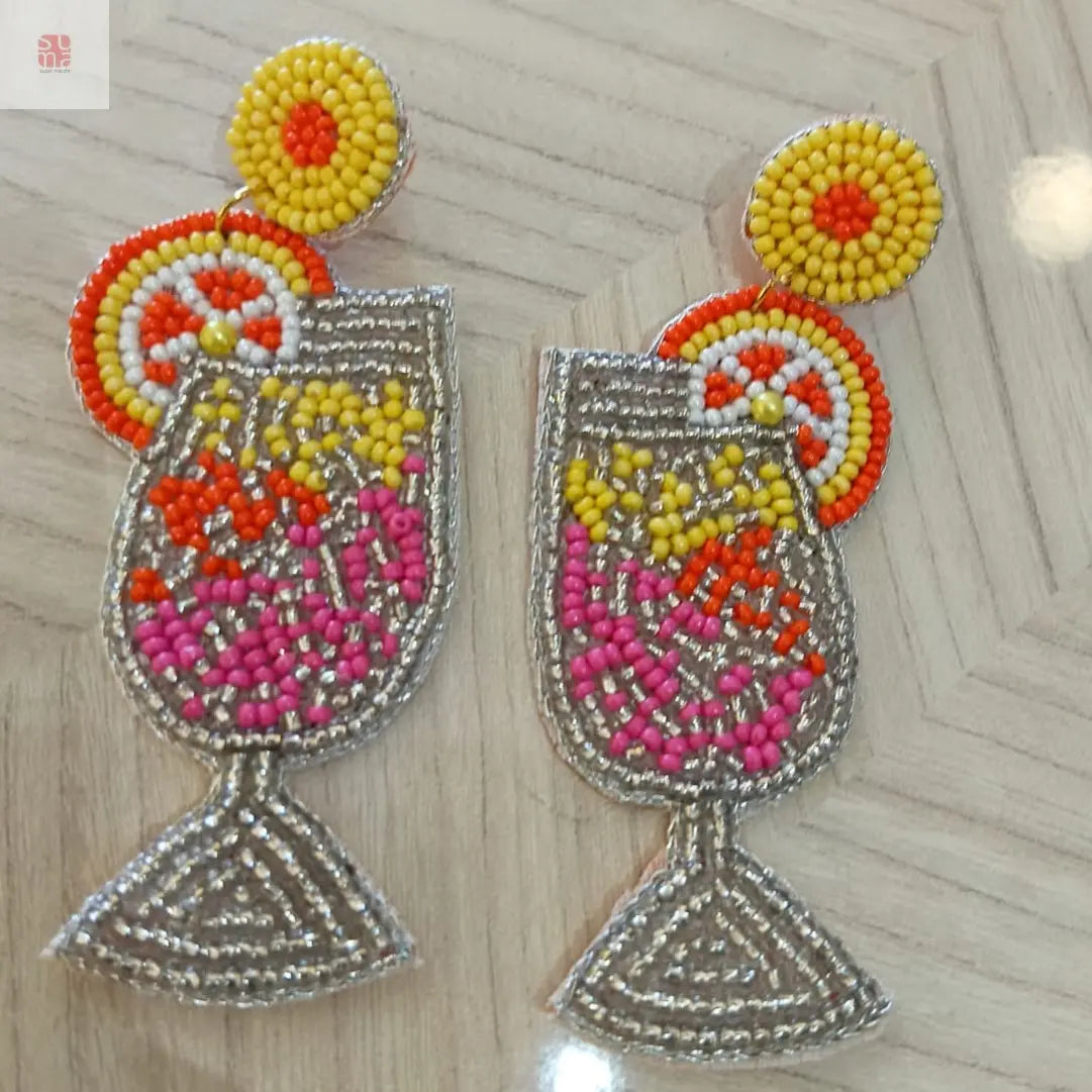 Sip and Slay Beaded Earrings Supermacchi Jewellery Collections