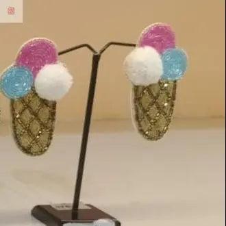 Slay-in-Slippers Beaded Earrings Supermacchi Jewellery Collections