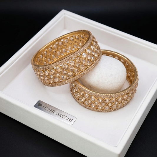 Traditional Kundan Bangles Set for Women