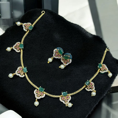 https://thesupermacchi.com/products/gold-look-alike-ruby-and-emerald-choker-necklace-set